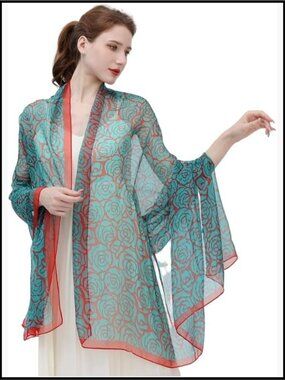 Elegant Cashmere-Like Large Fashion Scarf Shawl Lightweight Silky Wrap